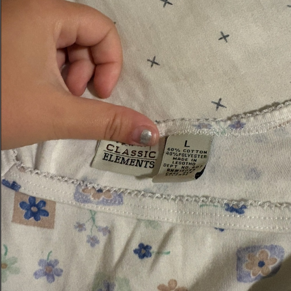 Vintage Cropped Floral Classic Elements White And… - image 2